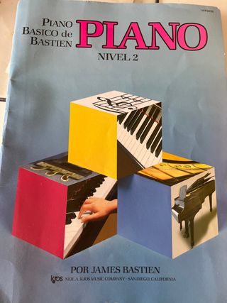 Libro Piano Básico de Bastien Nivel 2