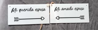 Poster per sedie da sposa e sposo