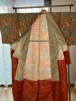 Kimono mujer floral talla única