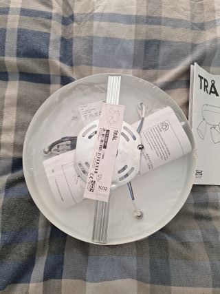 Lámpara Ikea Plafón 3 Focos Blanca