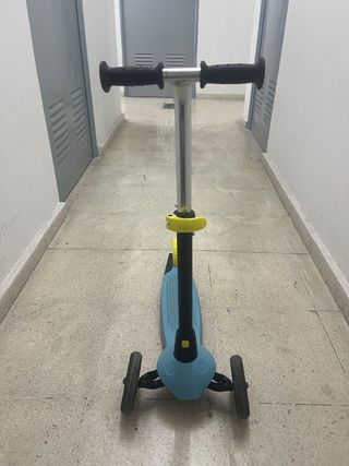 Patinete 3 Ruedas Azul Decathlon