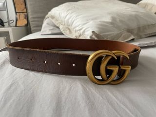 Cinturón Gucci GG Marrón
