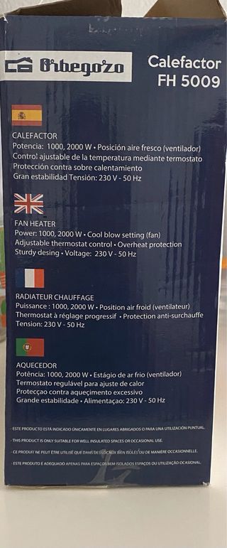 Calefactor Orbegozo FH 5009