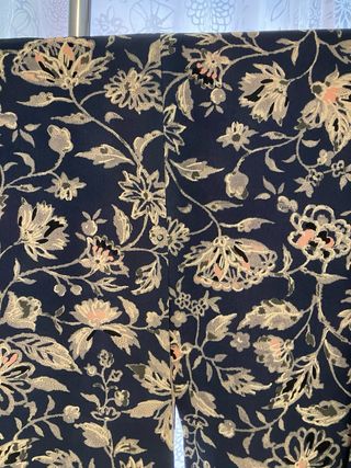 Kimono mujer azul y dorado