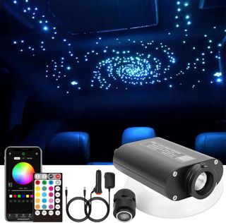 CHINLY Bluetooth 16W RGBW. LED Fibraottica luci.