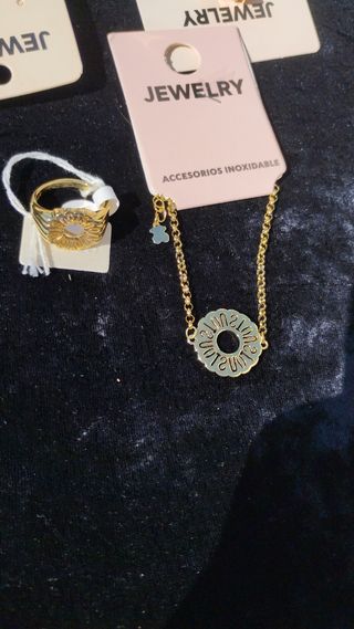 Conjunto Tous: Anillo y Collar Oso