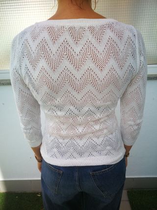 Jersey blanco de mujer
