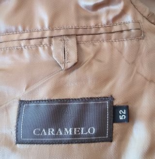 Americana Caramelo Talla 52 Gris