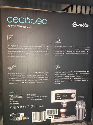 Cafetera Cecotec cumbia Power Espresso 20