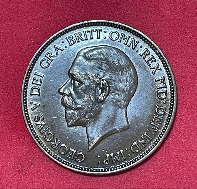 Moneda Británica 1 Penny 1936