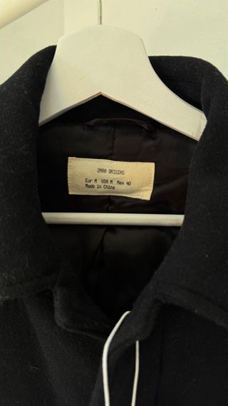 Cazadora Lana Zara Origins Negra Talla M