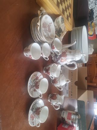 Juego de té/café de porcelana