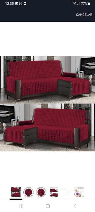 Funda Chaise Longue Reversible Antimanchas