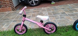 Bici sin pedales rosa