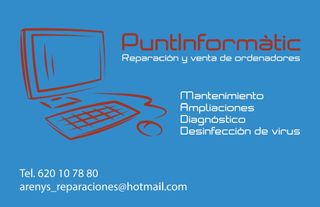 Venta ,reparacion ordenadores y portatiles 