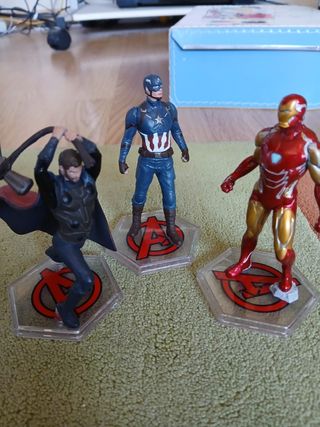20 Figuras Marvel: Thor, Capitán América, Iron Man