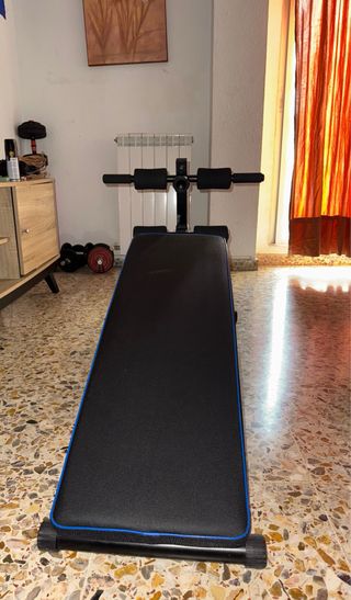 Banco de musculación con pesas 10kg