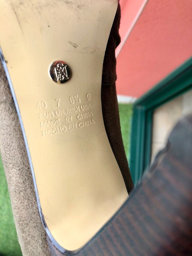 Zapatos de ante marrones - 40 -