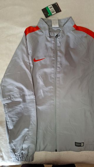 Chaqueta Nike Gris y Naranja Talla XL
