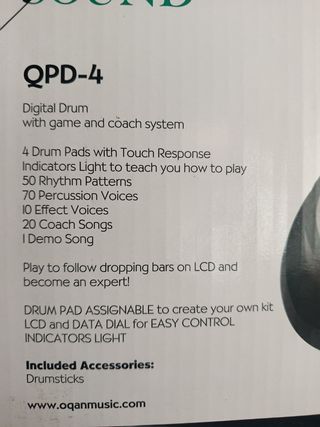 Batería Electrónica OQAN QPD-4