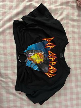 Camiseta Def Leppard Rock Talla Única