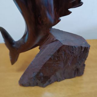 Figura Palo Fierro Pez Espada Tallado