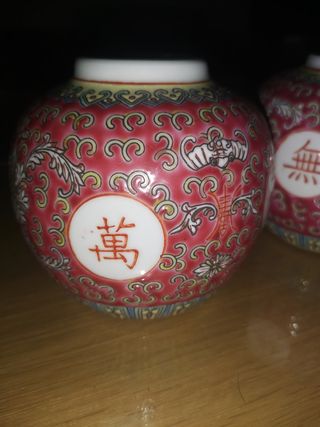 Jarrón chino decorado
