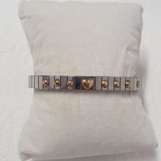 Pulsera Nomination Classic Acero y Oro Corazón