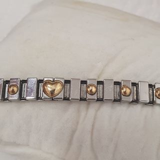 Pulsera Nomination Classic Acero y Oro Corazón