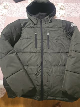 Parka joven verde botella