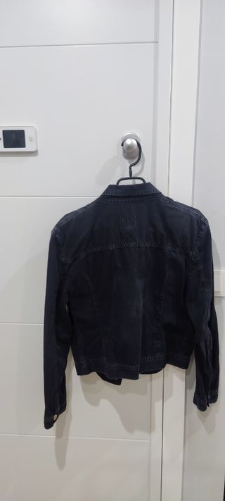 Cazadora vaquera negra Pioneer mujer
