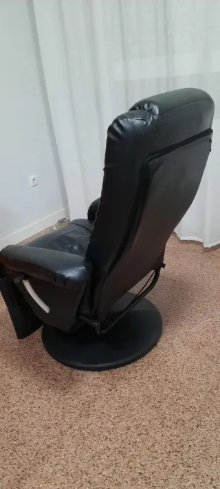Sillón de masaje polipiel negro