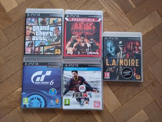 Lotto di 5 giochi per PS3: GTA V, Gran Turismo 6...