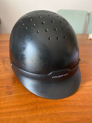 Casco Equitación Infantil Negro Talla 54-56