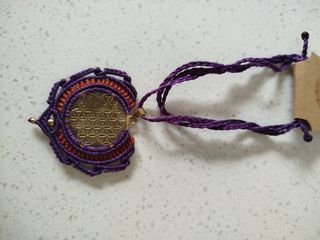 Collar Macramé Flor de la Vida