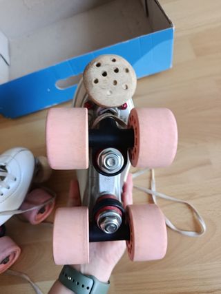 Patines artísticos profesionales blancos