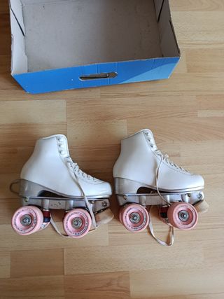 Patines artísticos profesionales blancos