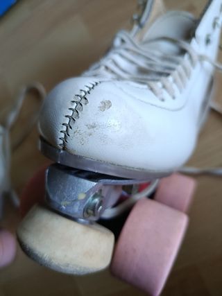 Patines artísticos profesionales blancos