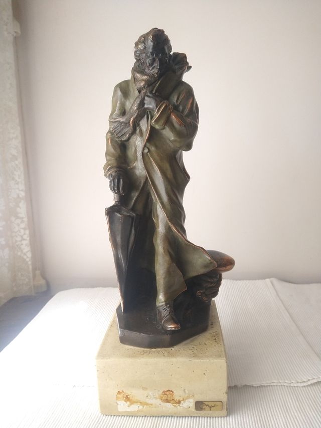 Escultura bronce Equipo Miro