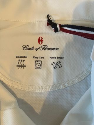 Polo Conte of Florence Bianco Taglia XL Nuovo