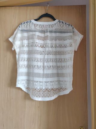 Blusa bordada blanca