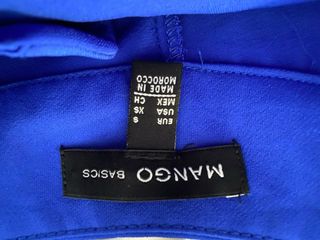 Pantalón Mango Talla S Azul