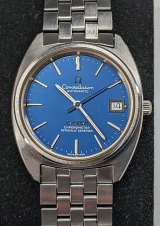 Omega Constellation Automático Esfera Azul