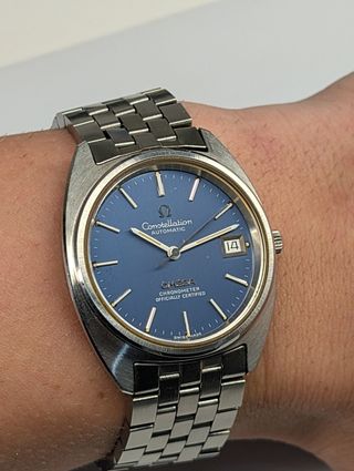Omega Constellation Automático Esfera Azul