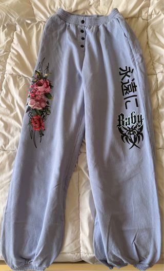 Pantalones de chándal con estampado floral