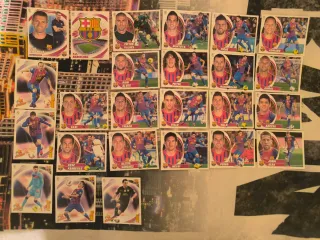 Cromos Real Madrid y Barcelona Liga Este 12 13