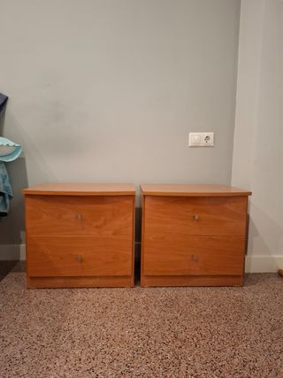 Mesitas de noche de madera (2 unidades)