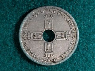 21 Monedas Noruega Antiguas  1 Corona