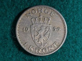 21 Monedas Noruega Antiguas  1 Corona