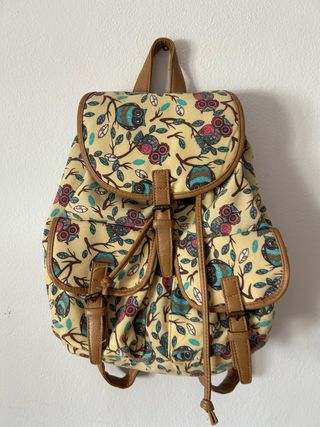 Mochila con estampado de búhos